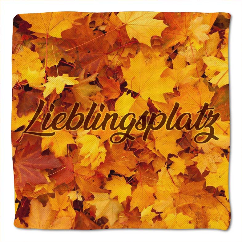 Sitzkissen Herbst 08 Lieblingsplatz 40x40x3 cm